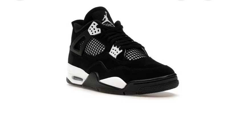 Jordan 4 - Black White Thunder