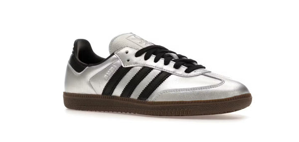 adidas samba OG silver metallic black gum