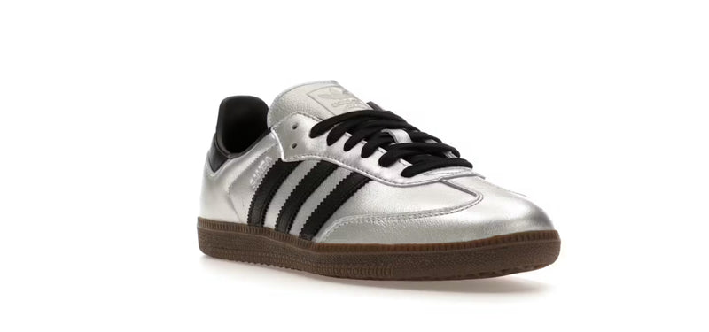 adidas samba OG silver metallic black gum