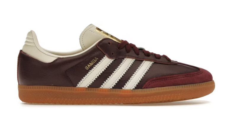 Adidas Samba OG Maroon Gold Metallic