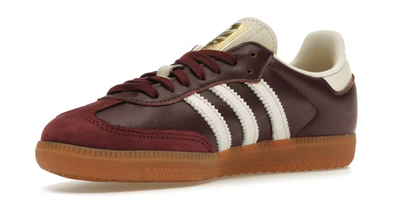 Adidas Samba OG Maroon Gold Metallic