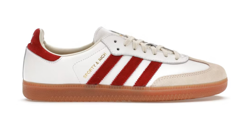 Adidas Samba Sporty & Rich White Collegiate Burgundy