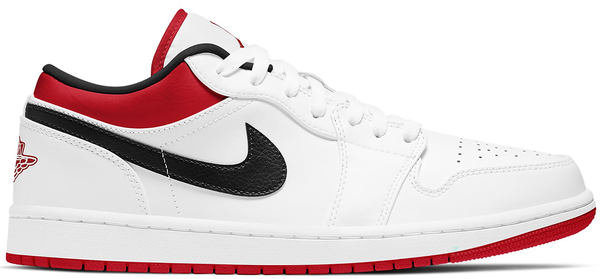 Jordan 1 White University Red Black Low