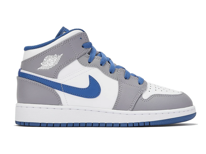 Jordan 1 Mid True Blue Cement (GS)